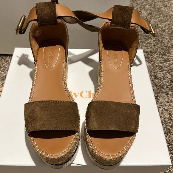 Chloe wedge espadrilles size 36 - Picture 4 of 11